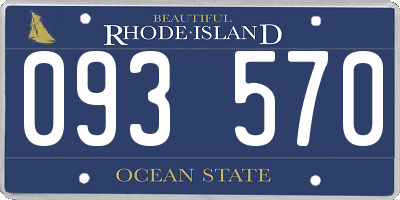 RI license plate 093570