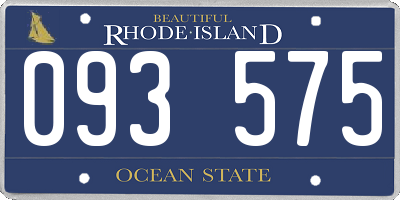 RI license plate 093575
