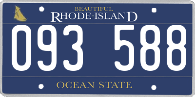 RI license plate 093588