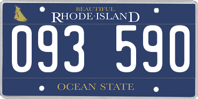RI license plate 093590