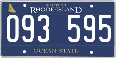 RI license plate 093595
