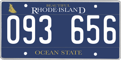 RI license plate 093656