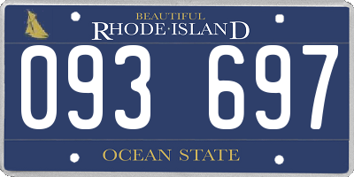 RI license plate 093697