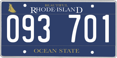 RI license plate 093701