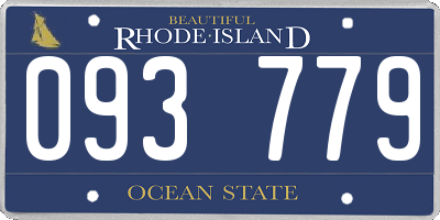 RI license plate 093779