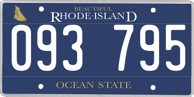RI license plate 093795