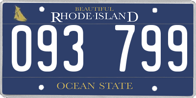 RI license plate 093799