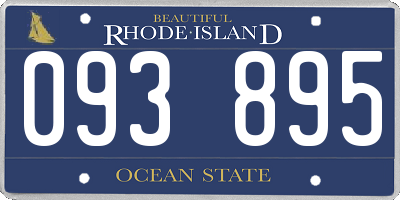 RI license plate 093895