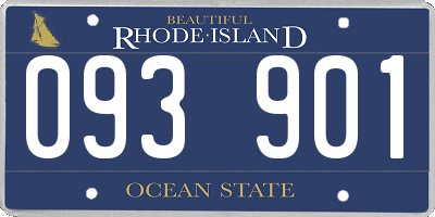 RI license plate 093901