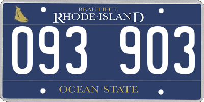 RI license plate 093903