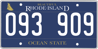 RI license plate 093909