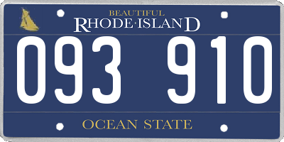 RI license plate 093910