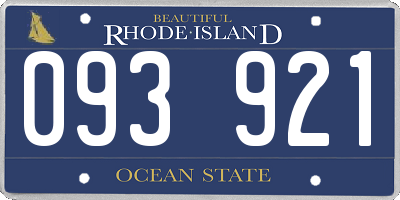 RI license plate 093921
