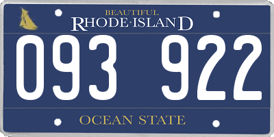 RI license plate 093922