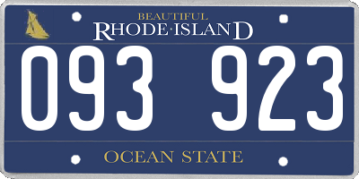 RI license plate 093923
