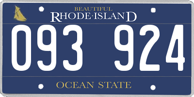 RI license plate 093924