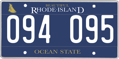 RI license plate 094095