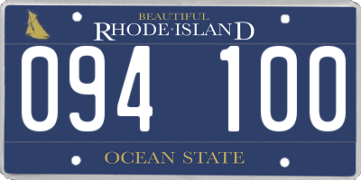 RI license plate 094100