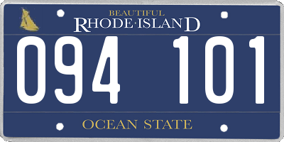 RI license plate 094101