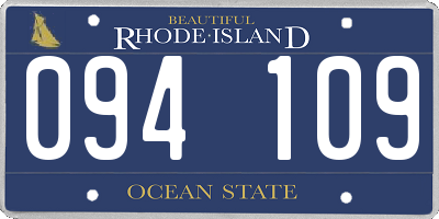RI license plate 094109