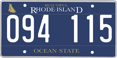 RI license plate 094115