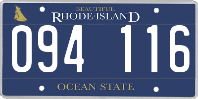 RI license plate 094116
