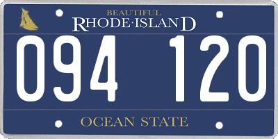 RI license plate 094120