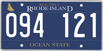 RI license plate 094121