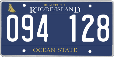 RI license plate 094128