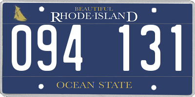 RI license plate 094131