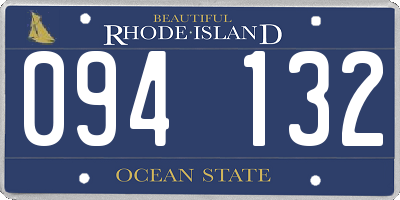 RI license plate 094132