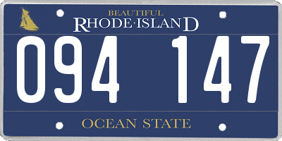 RI license plate 094147