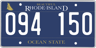 RI license plate 094150