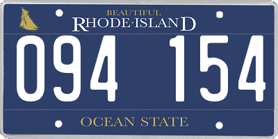 RI license plate 094154