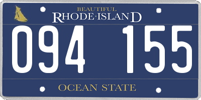 RI license plate 094155