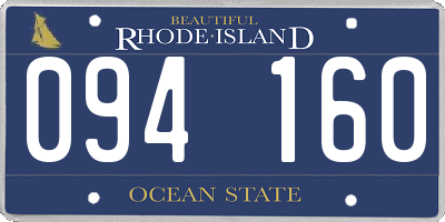 RI license plate 094160