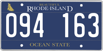 RI license plate 094163