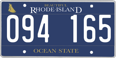 RI license plate 094165