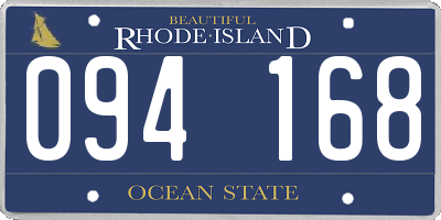 RI license plate 094168