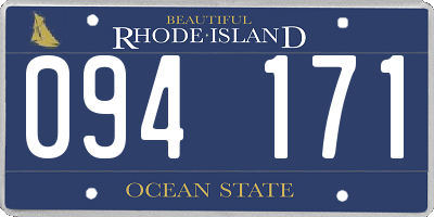 RI license plate 094171