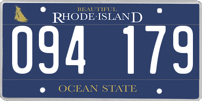 RI license plate 094179