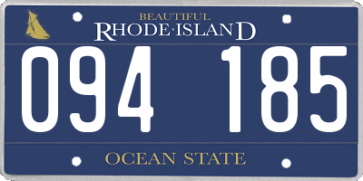 RI license plate 094185