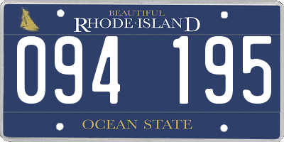 RI license plate 094195