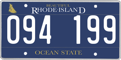 RI license plate 094199