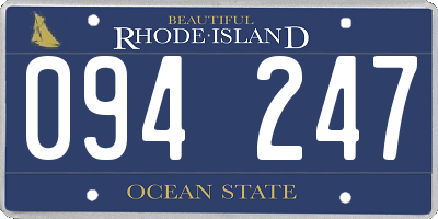 RI license plate 094247