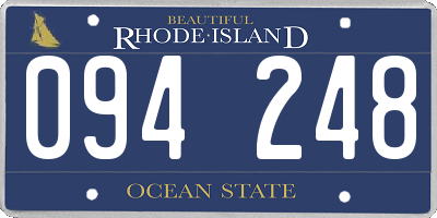 RI license plate 094248