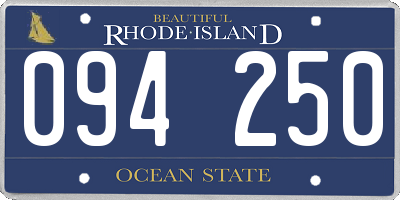 RI license plate 094250