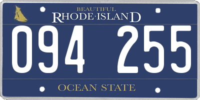 RI license plate 094255