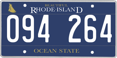 RI license plate 094264