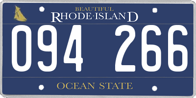 RI license plate 094266